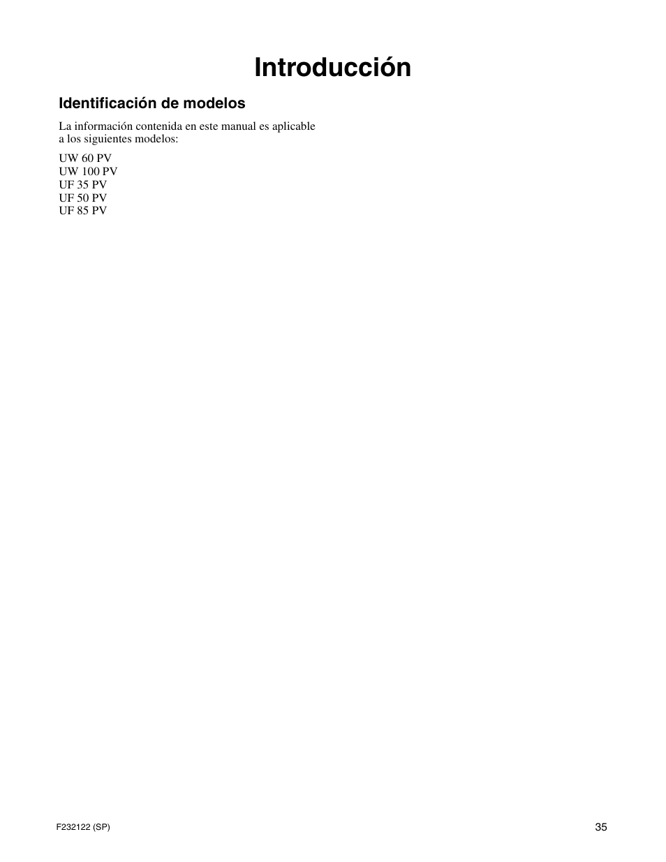 Introducción | Alliance Laundry Systems F232122R3 User Manual | Page 37 / 64