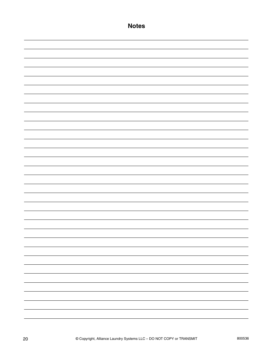 Alliance Laundry Systems H2641 User Manual | Page 22 / 70