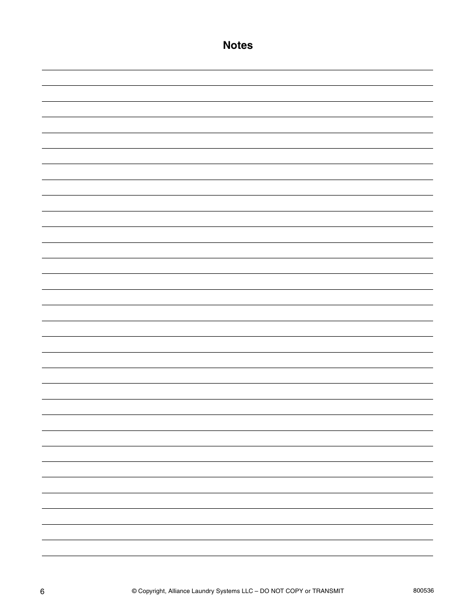 Alliance Laundry Systems H2641 User Manual | Page 8 / 70