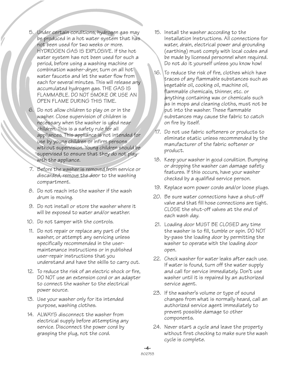 Alliance Laundry Systems Frontload Washer User Manual | Page 4 / 31