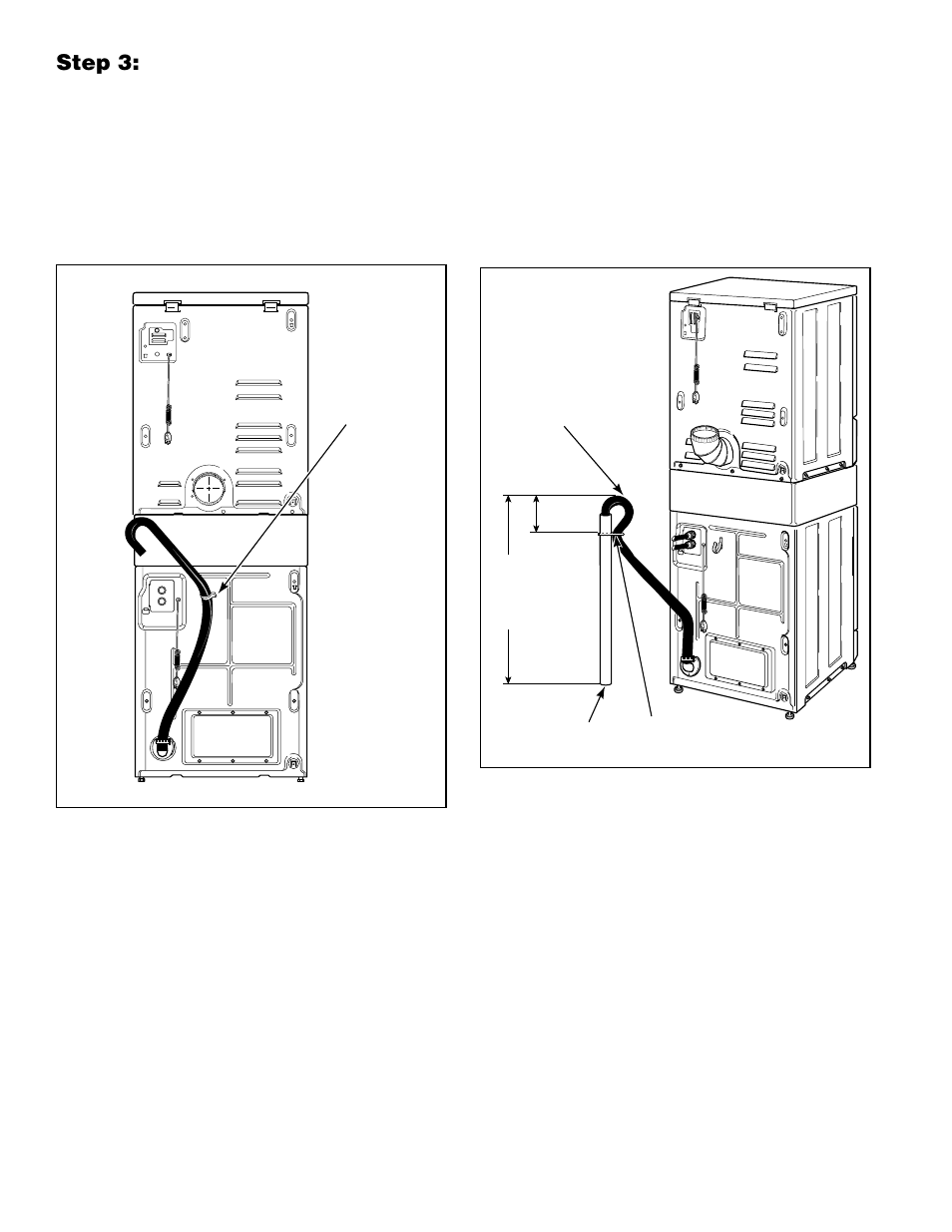 Step 3: connect drain hose to drain receptacle | Alliance Laundry Systems H242I User Manual | Page 12 / 114