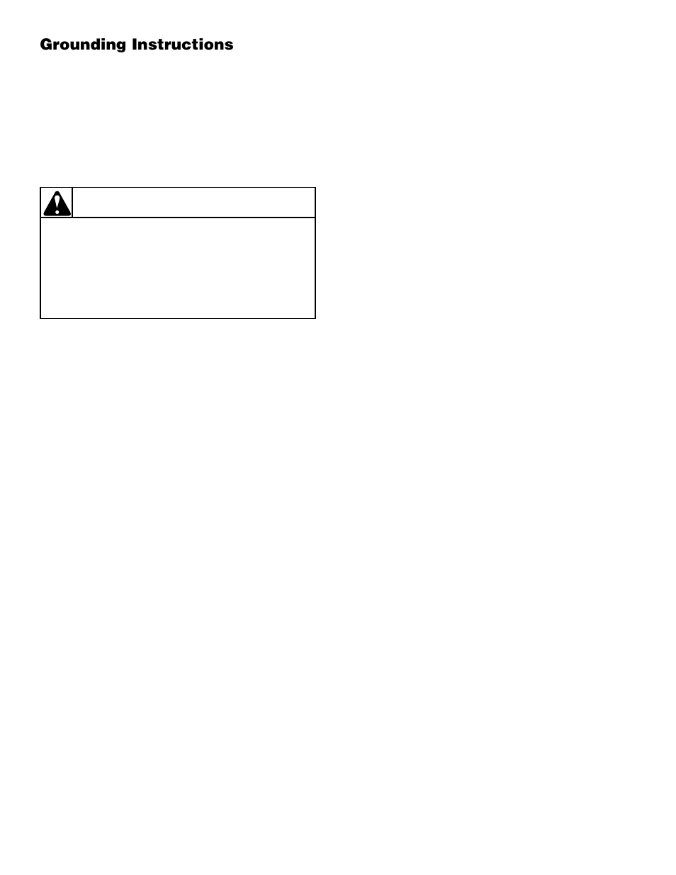 Warning, Grounding instructions | Alliance Laundry Systems H242I User Manual | Page 28 / 114