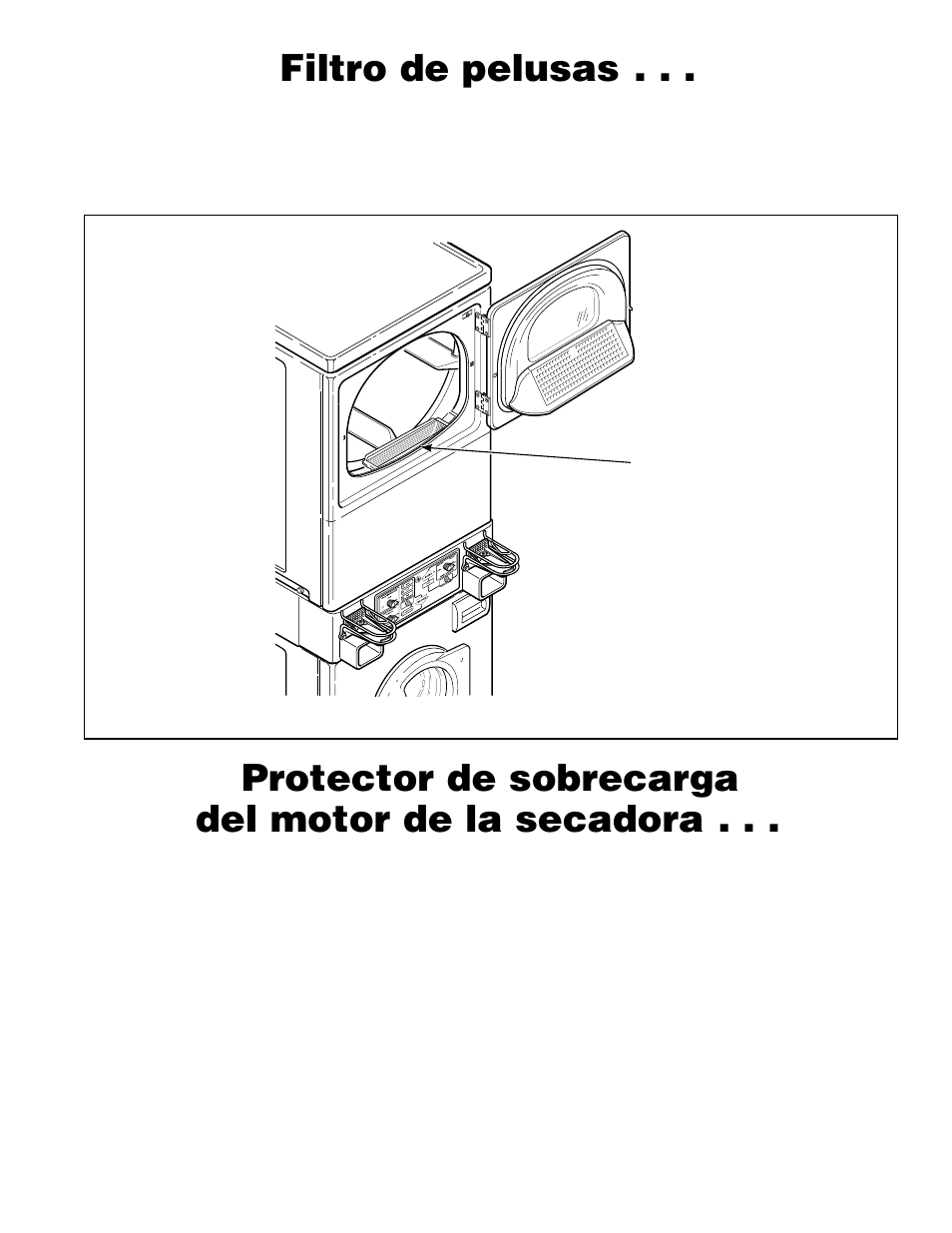 Filtro de pelusas, Protector de sobrecarga del motor de la secadora | Alliance Laundry Systems H242I User Manual | Page 93 / 114