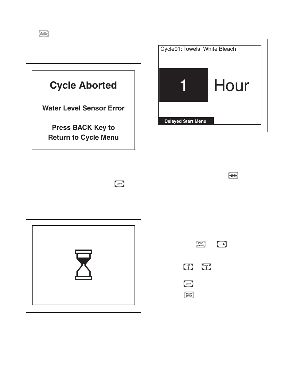 Hour 1, Cycle aborted | Alliance Laundry Systems PHM1401C User Manual | Page 27 / 82