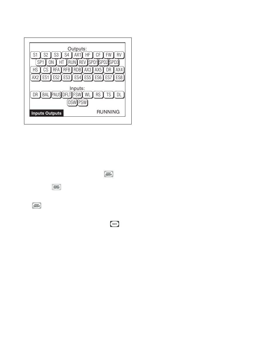 Inputs outputs menu | Alliance Laundry Systems PHM1401C User Manual | Page 54 / 82