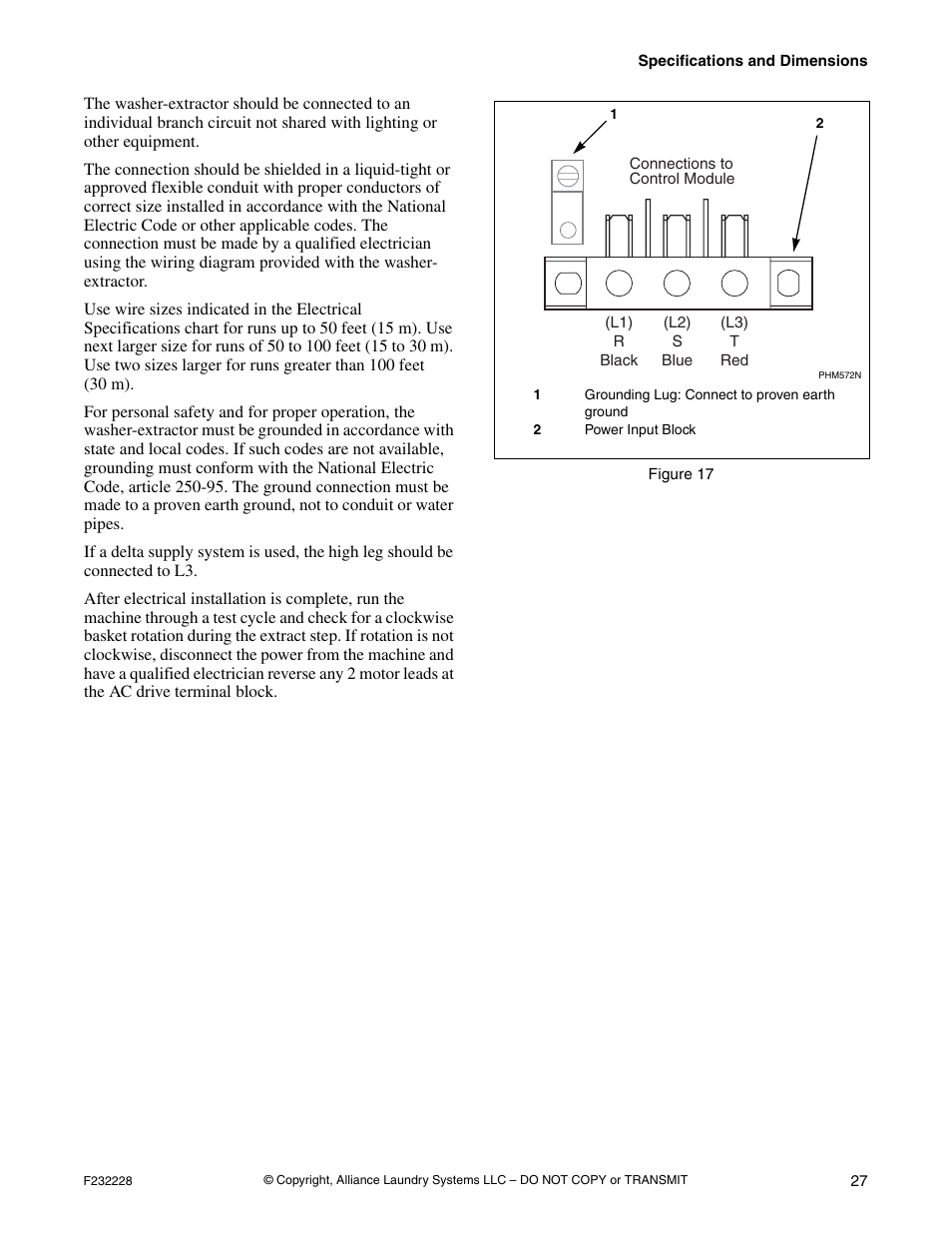 Alliance Laundry Systems UW35AV User Manual | Page 29 / 34