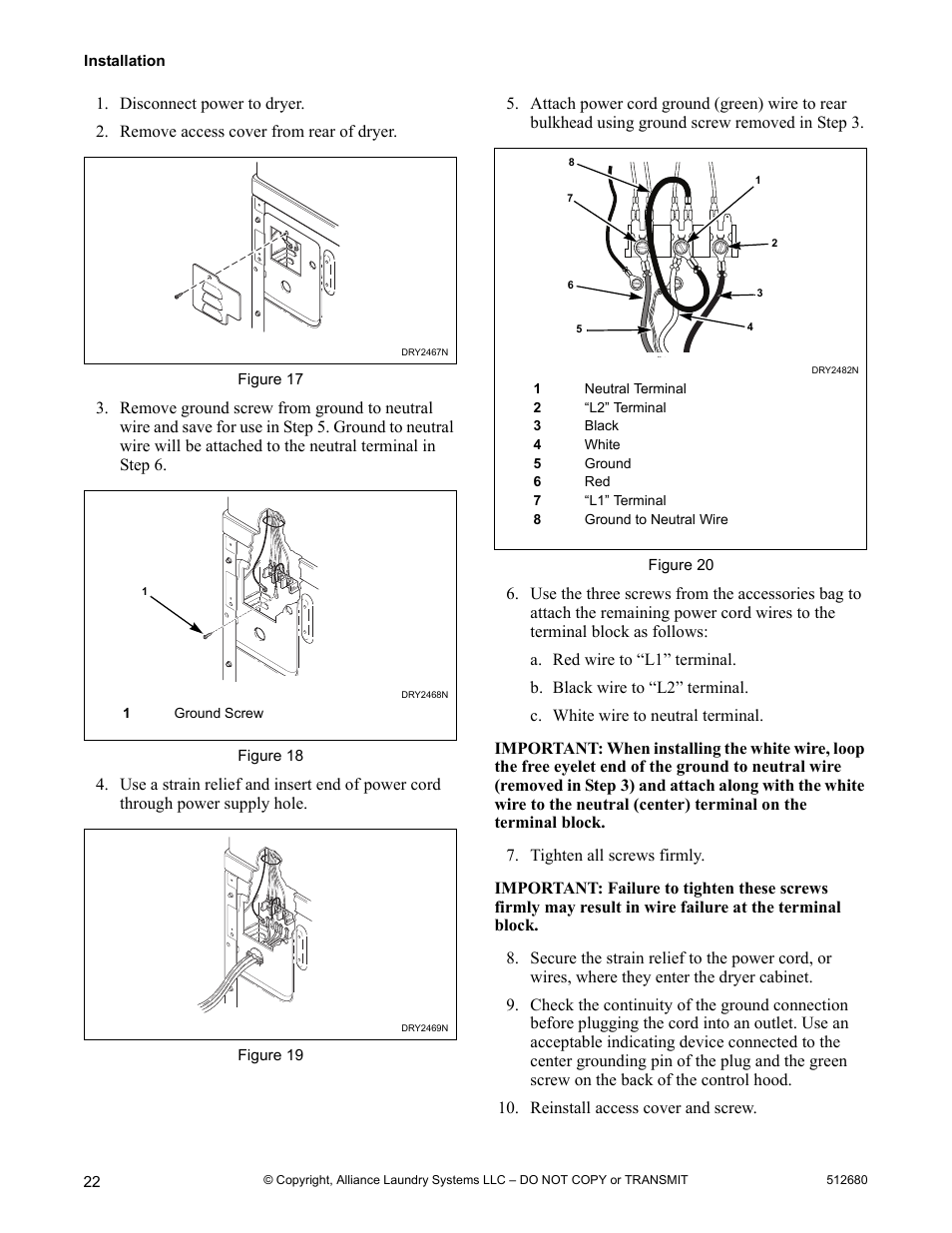 Alliance Laundry Systems D677I User Manual | Page 24 / 56