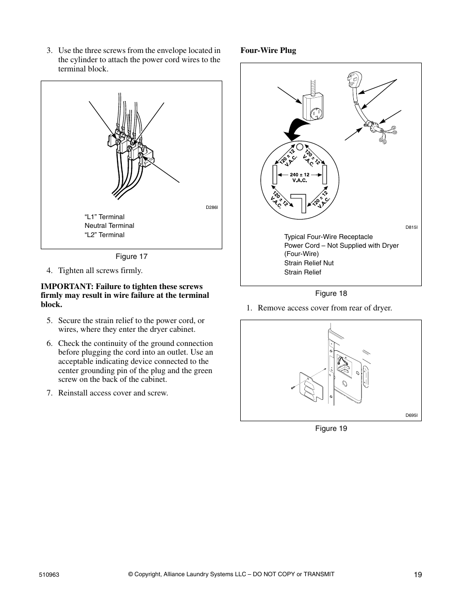 Alliance Laundry Systems D715I User Manual | Page 21 / 34