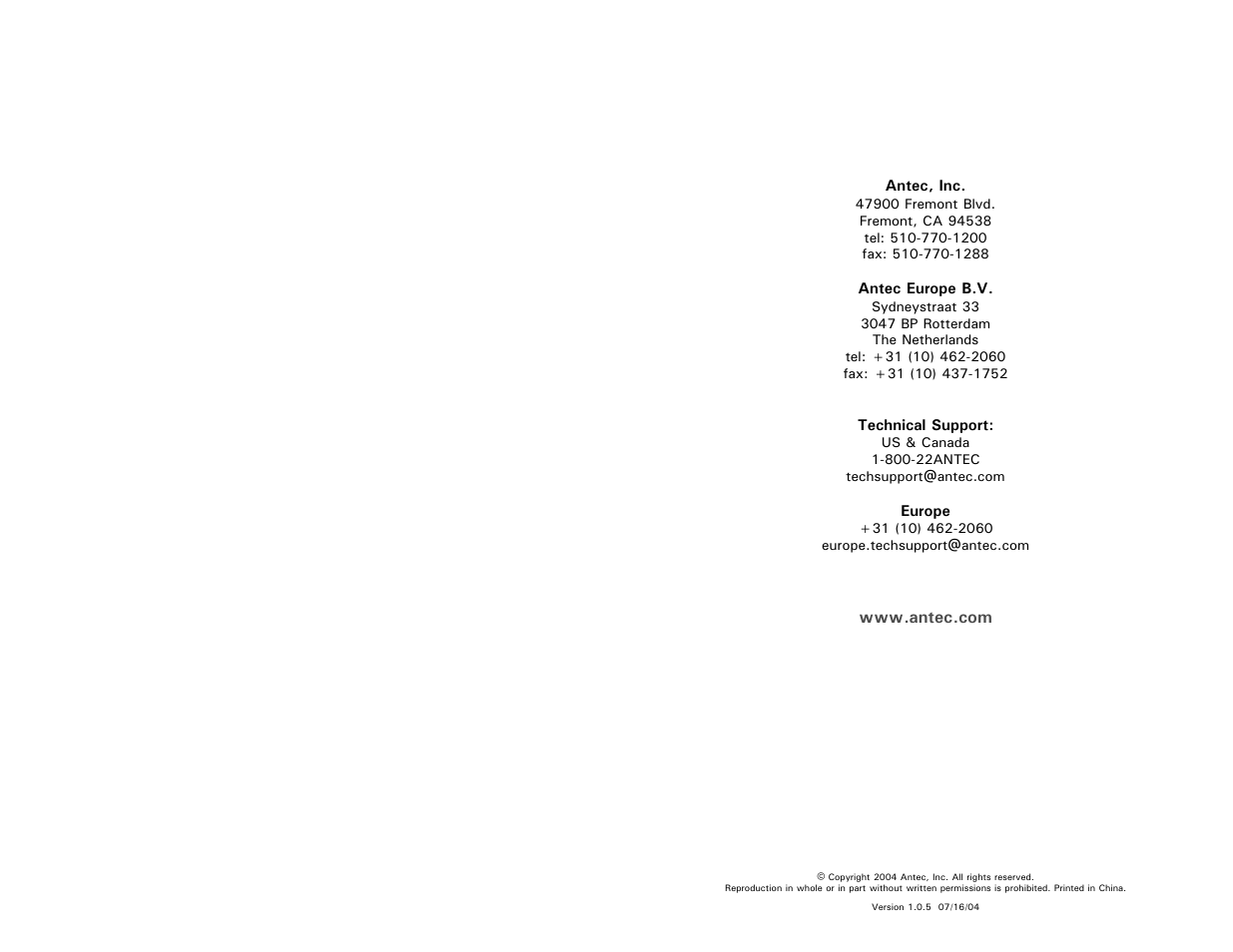 Antec PHANTOM 350 User Manual | Page 24 / 24