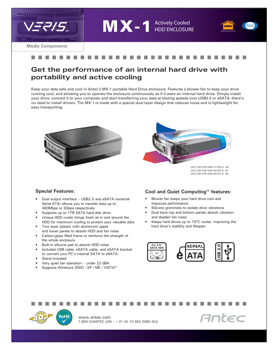 Antec MX-1 User Manual | 1 page