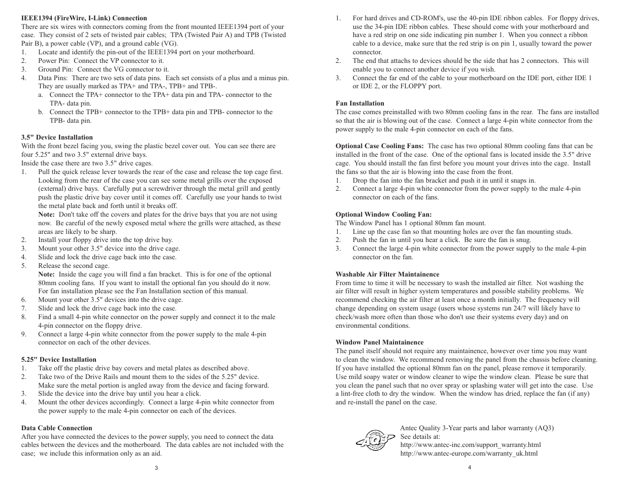 Antec PLUSVIEW 1000 User Manual | Page 3 / 3