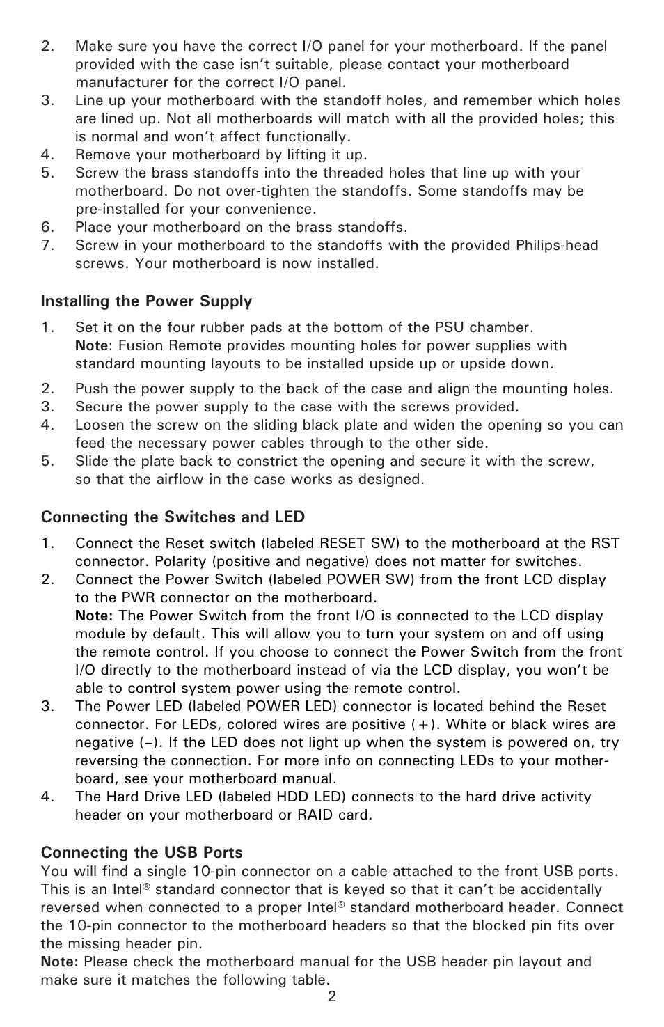 Antec Veris Fusion Remote Black User Manual | Page 3 / 10