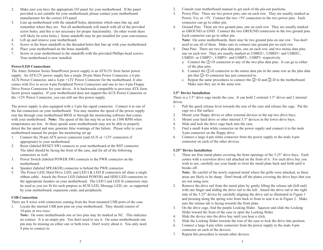 Antec SOLUTIONSERIES SLK2600AMB User Manual | Page 3 / 4