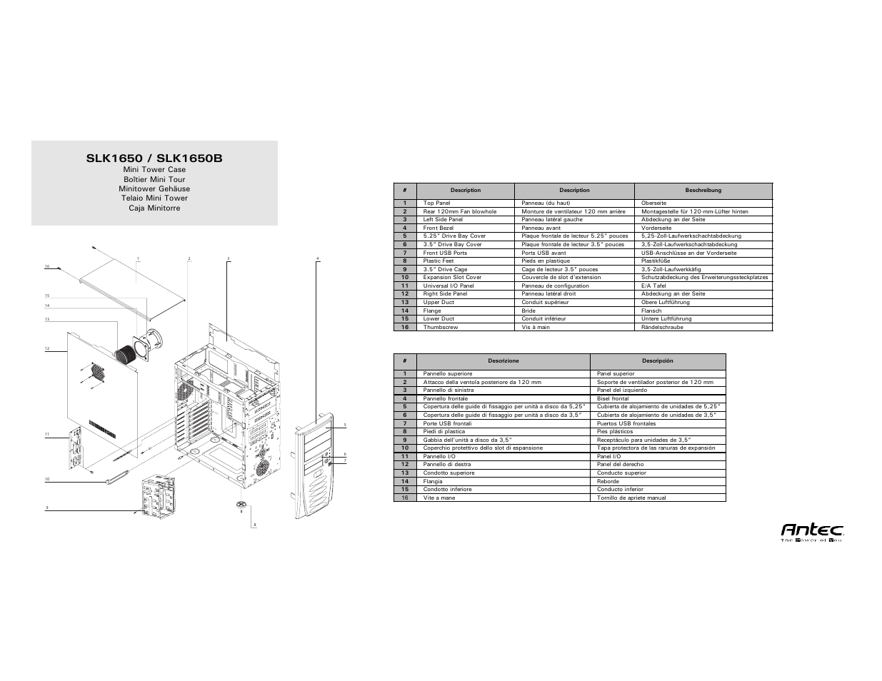 Antec SOLUTION SERIES SLK1650B User Manual | Page 18 / 20