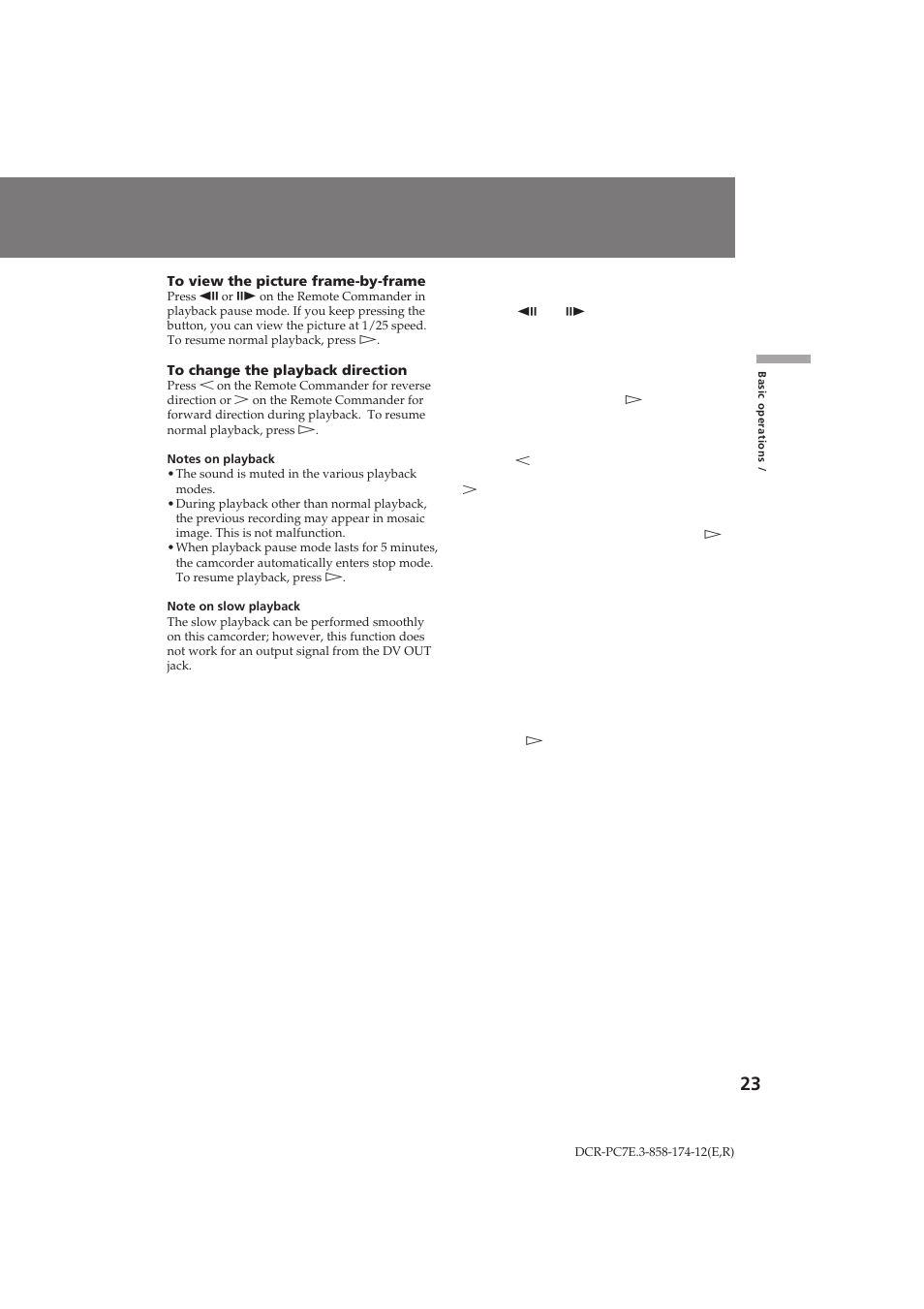 Sony DCR-PC7E User Manual | Page 23 / 92