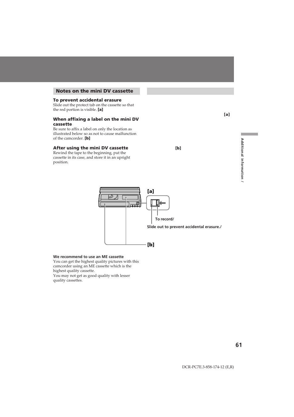 Sony DCR-PC7E User Manual | Page 61 / 92