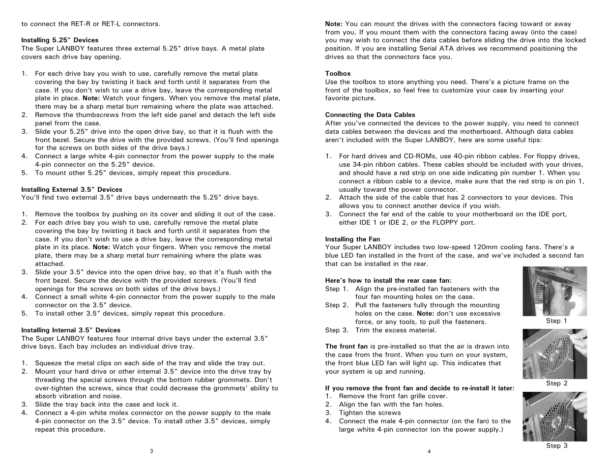 Antec Super LANBOY User Manual | Page 3 / 5