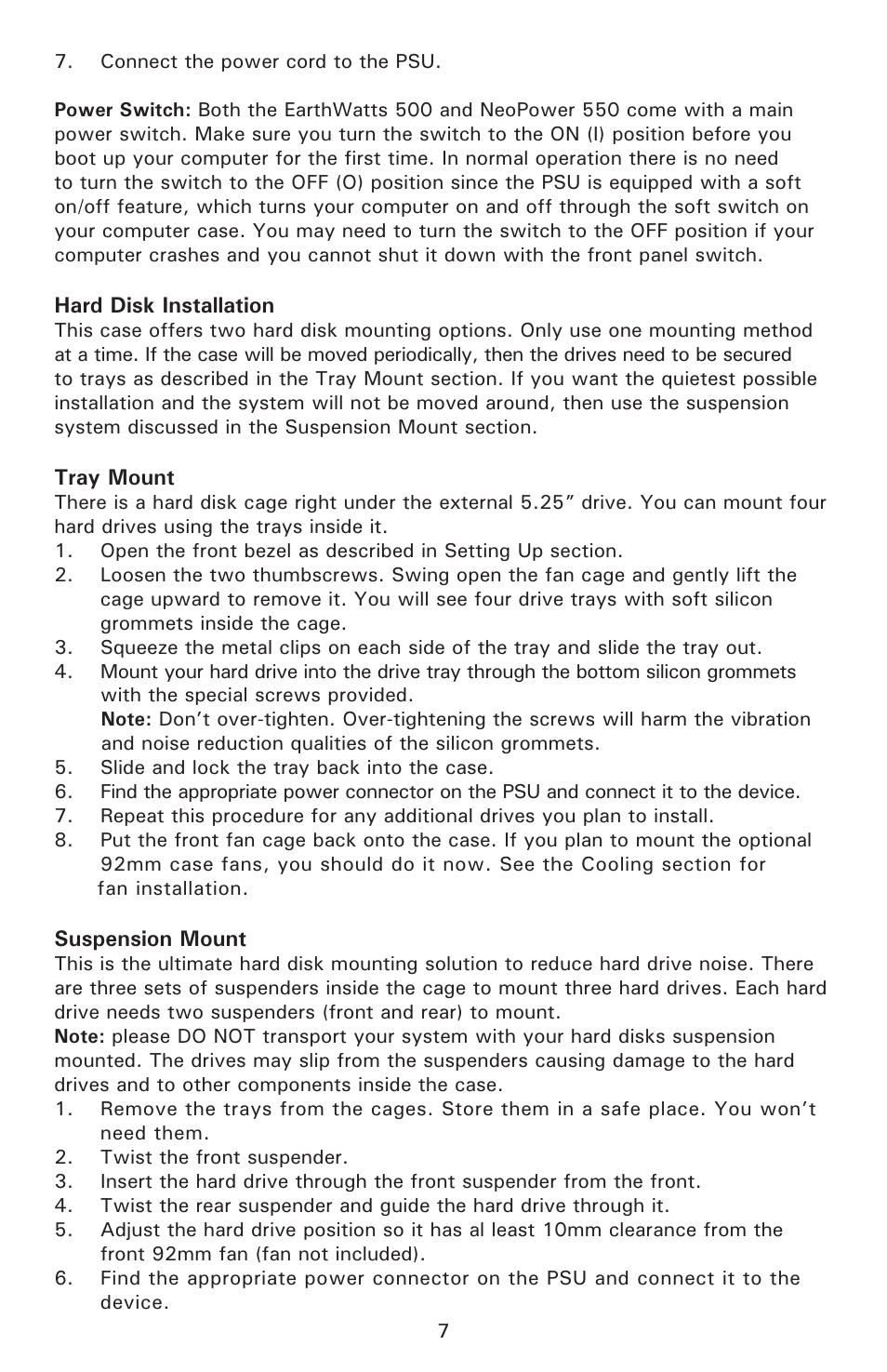 Antec Sonata Solo White User Manual | Page 8 / 11