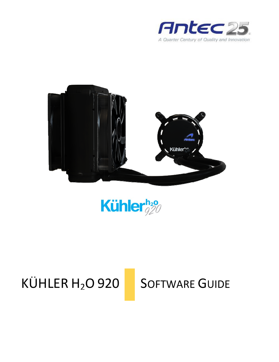 Antec KHLER 920920 User Manual | 6 pages