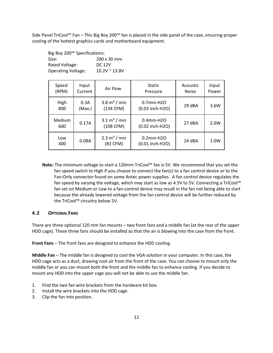 Antec P193 V3 User Manual | Page 13 / 15