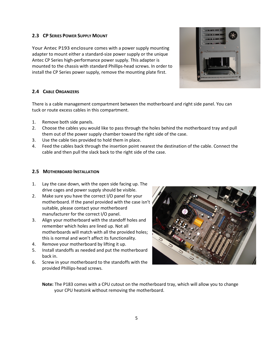 Antec P193 V3 User Manual | Page 6 / 15