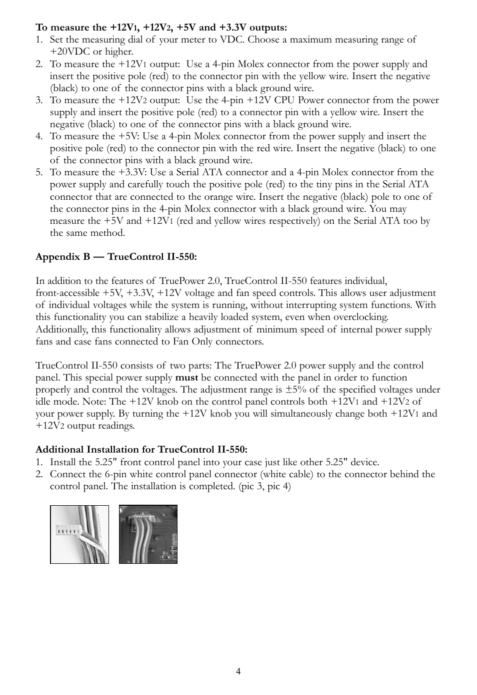 Antec TRUEPOWER 2.0 User Manual | Page 4 / 6