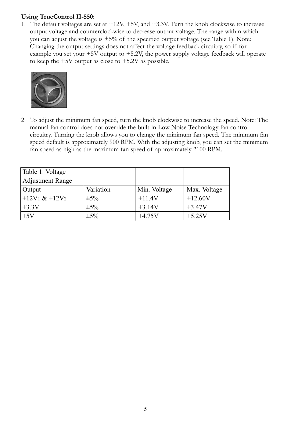 Antec TRUEPOWER 2.0 User Manual | Page 5 / 6