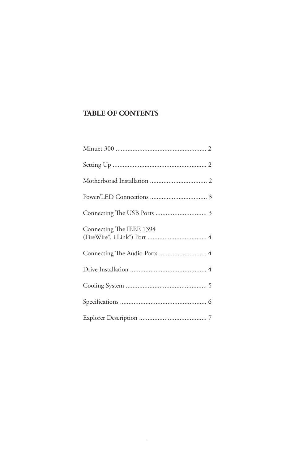 Antec QUIET MINUET 300 User Manual | Page 2 / 9