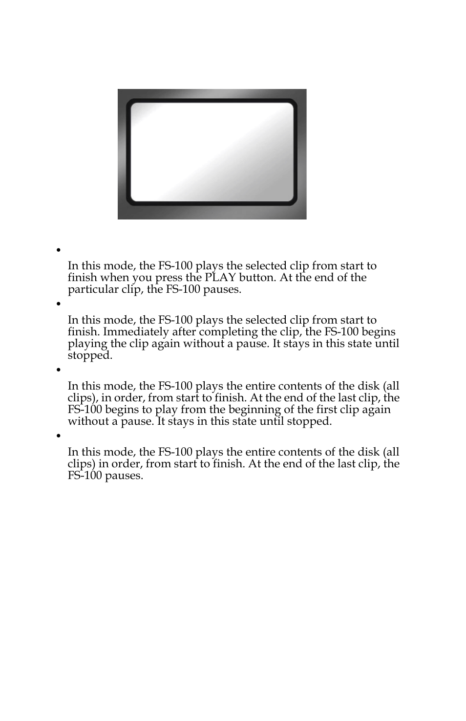 Play screen | Panasonic FS-100 User Manual | Page 102 / 154