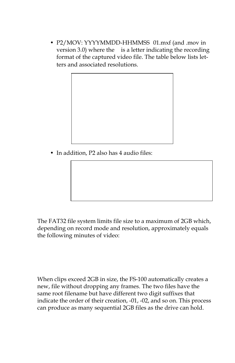 Fs-100 and fat 32, 9minutes, 5 minutes | 2 minutes | Panasonic FS-100 User Manual | Page 113 / 154