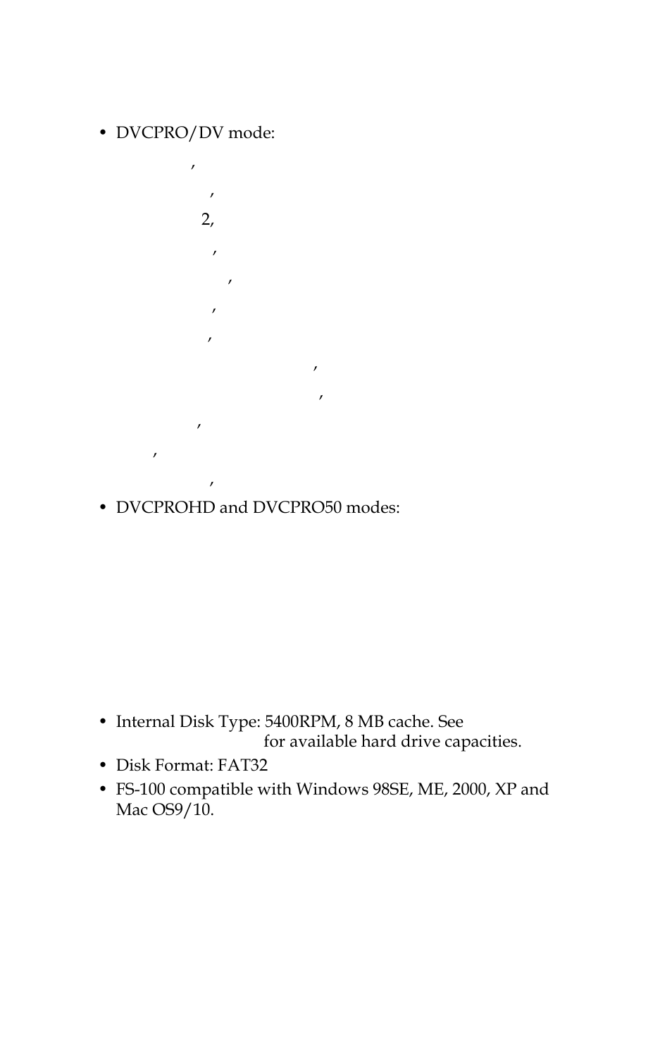 Dte file formats, Disk information, Dte file formats disk information | Panasonic FS-100 User Manual | Page 125 / 154