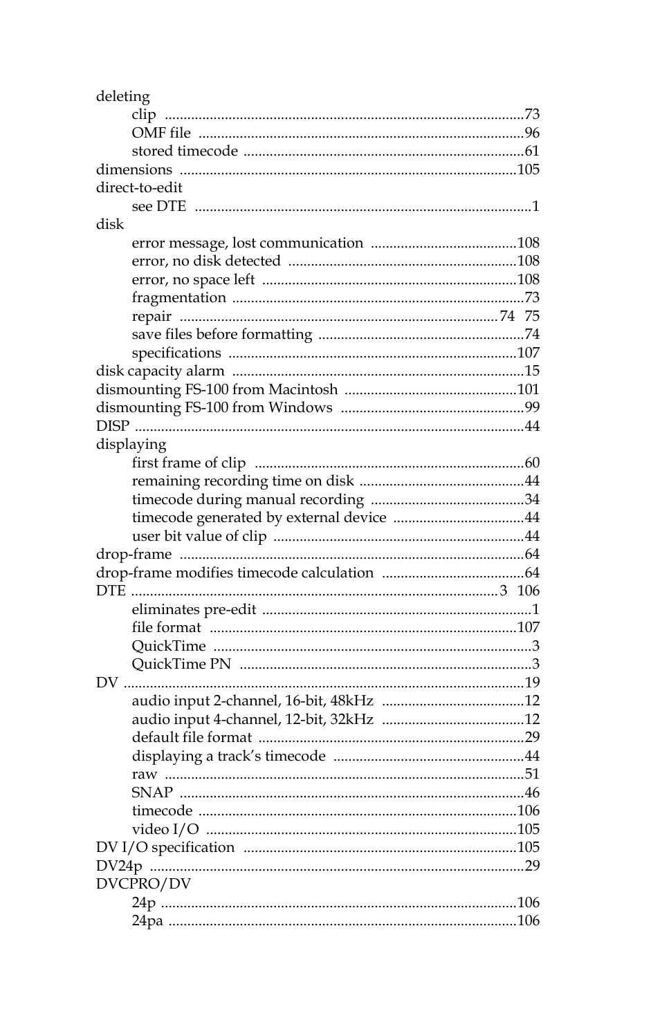 Panasonic FS-100 User Manual | Page 134 / 154