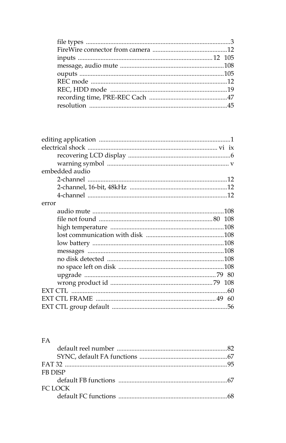 Panasonic FS-100 User Manual | Page 136 / 154