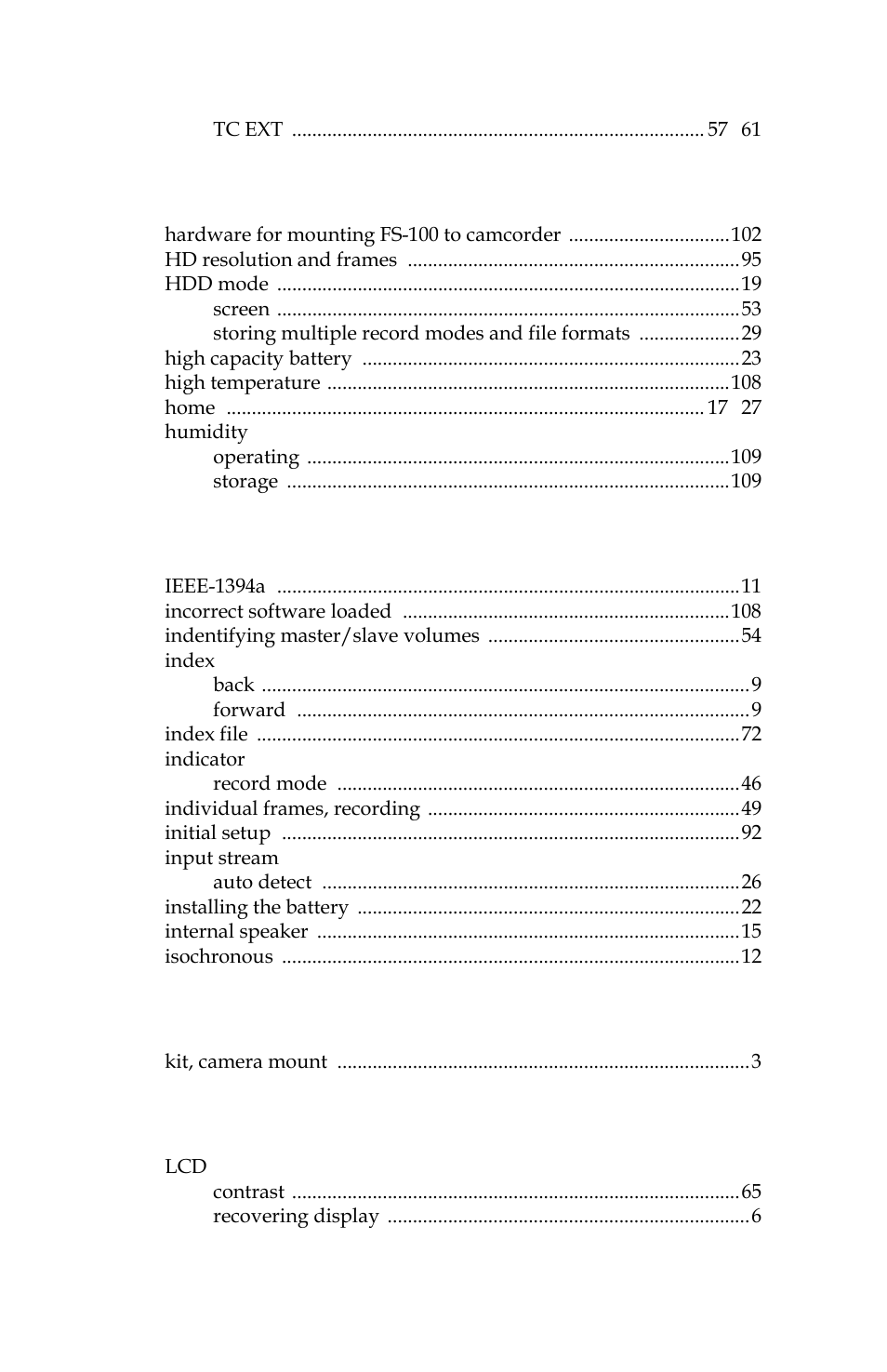Panasonic FS-100 User Manual | Page 139 / 154