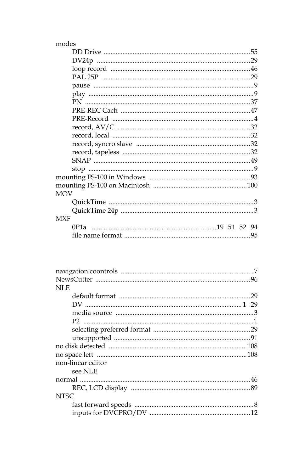 Panasonic FS-100 User Manual | Page 141 / 154