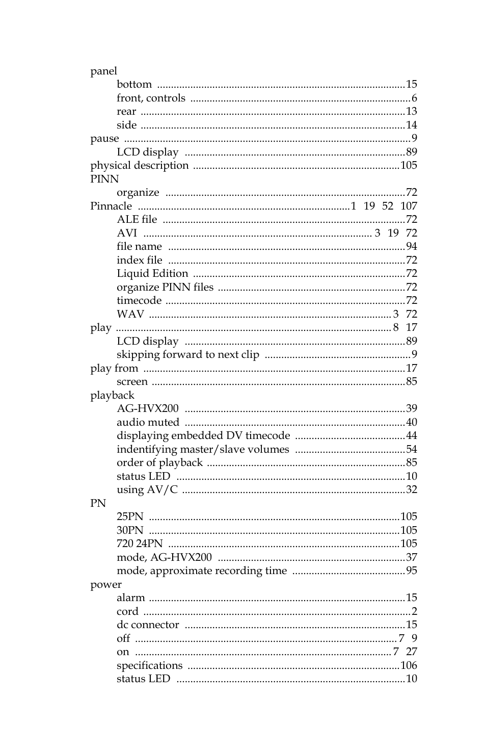 Panasonic FS-100 User Manual | Page 143 / 154