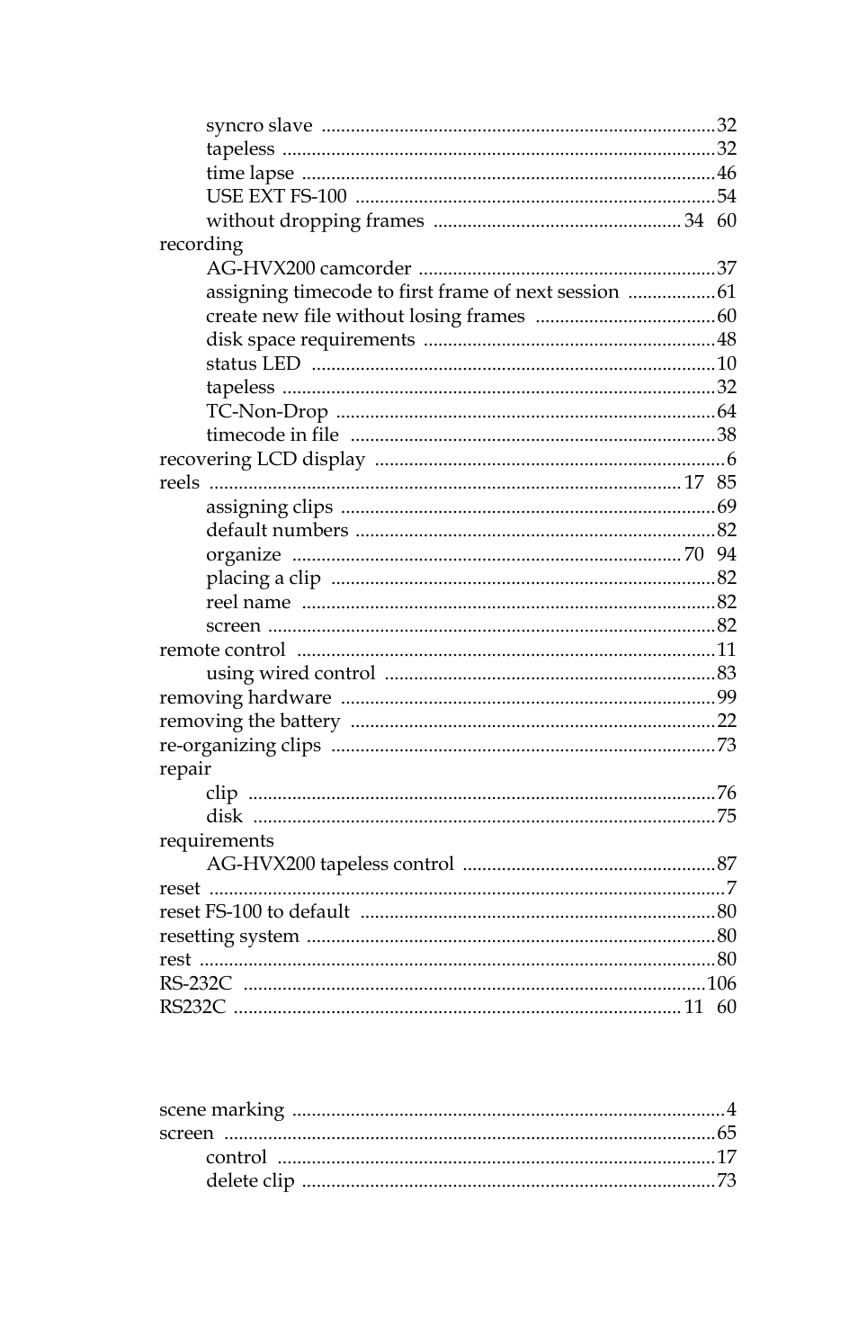 Panasonic FS-100 User Manual | Page 145 / 154