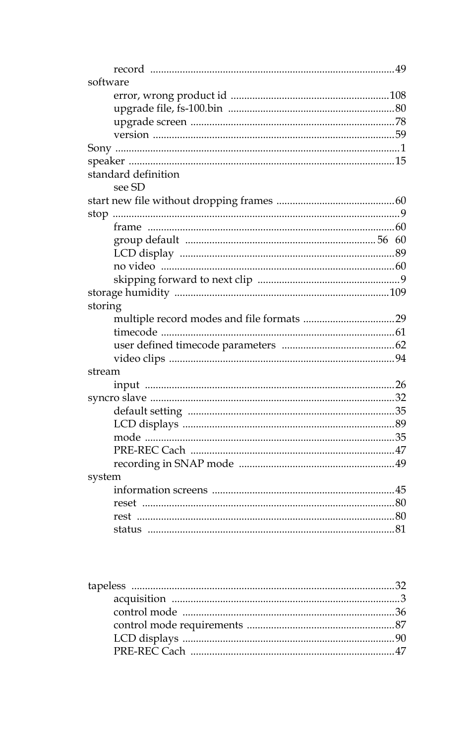 Panasonic FS-100 User Manual | Page 147 / 154