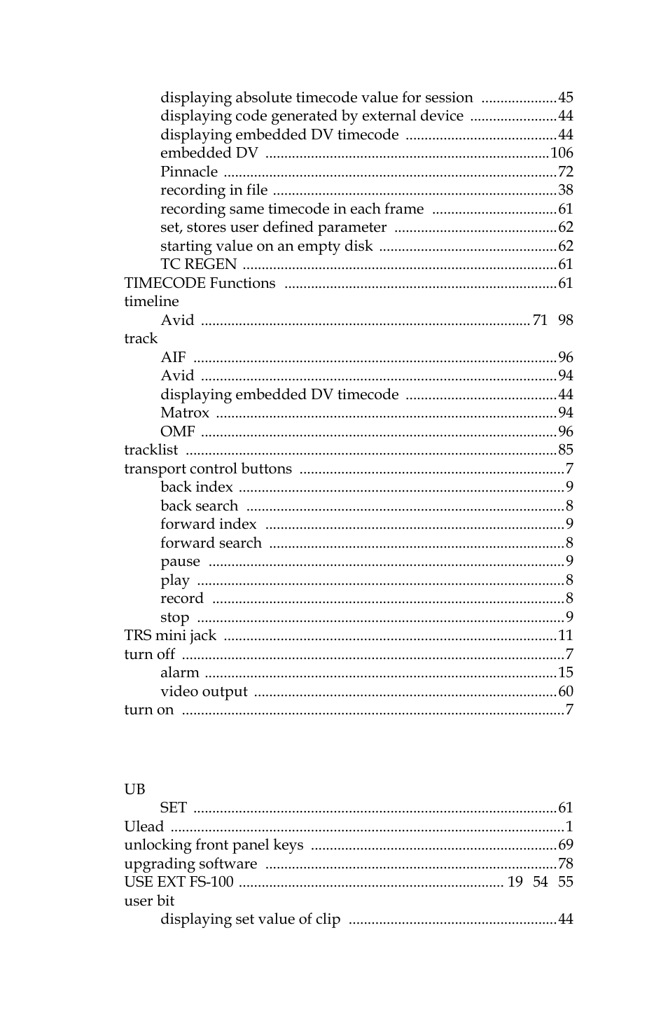 Panasonic FS-100 User Manual | Page 149 / 154