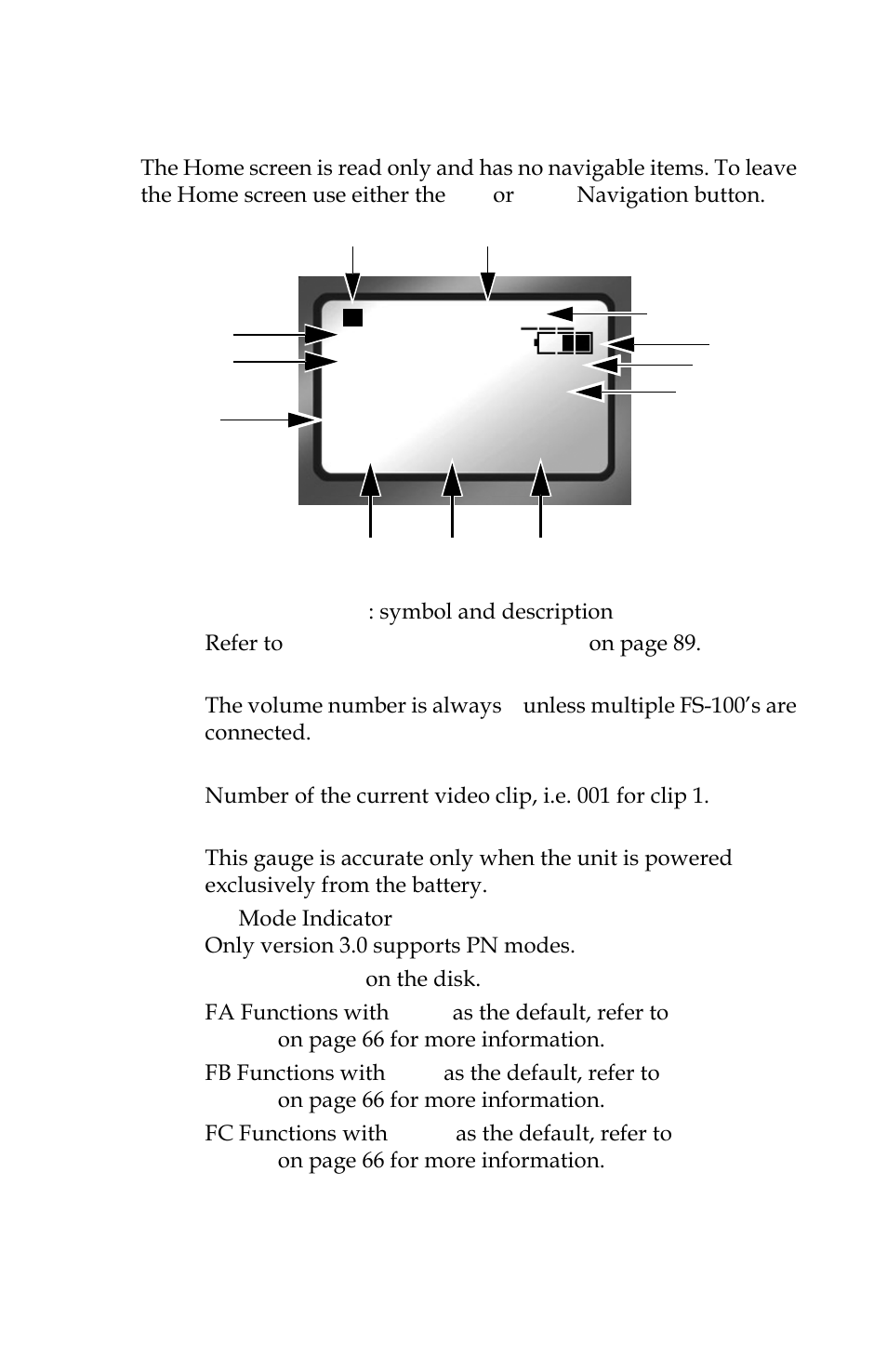 Home screen | Panasonic FS-100 User Manual | Page 61 / 154