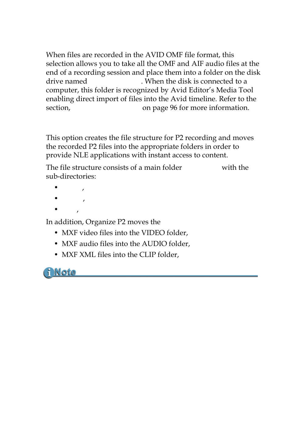 Organize omf, Organize p2, Organize omf organize p2 | Panasonic FS-100 User Manual | Page 89 / 154