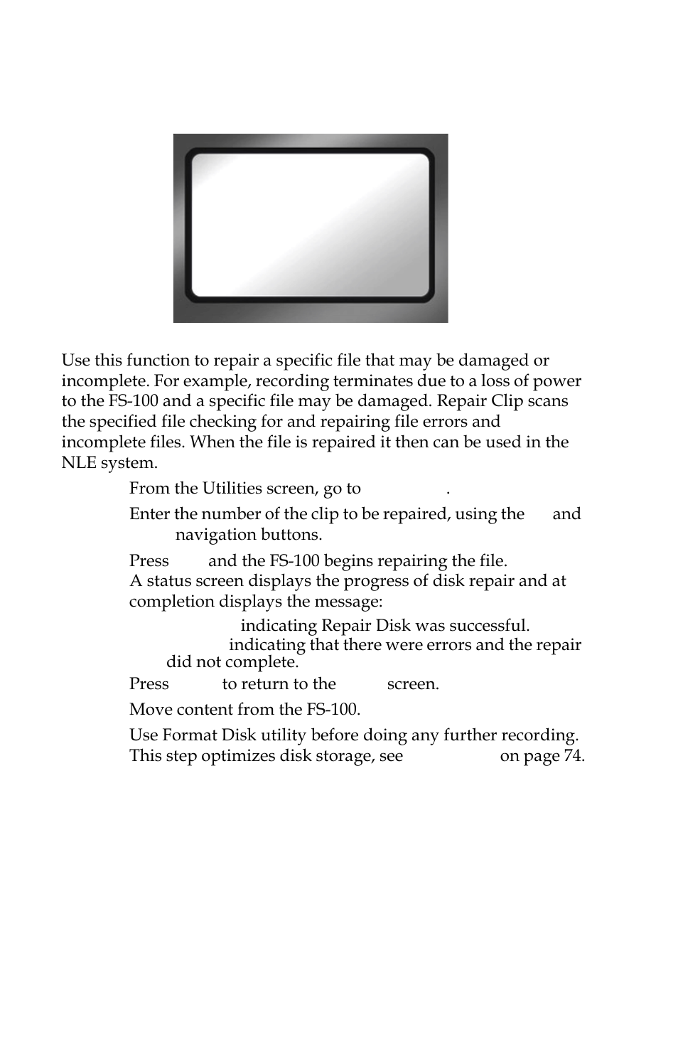 Repair clip | Panasonic FS-100 User Manual | Page 94 / 154