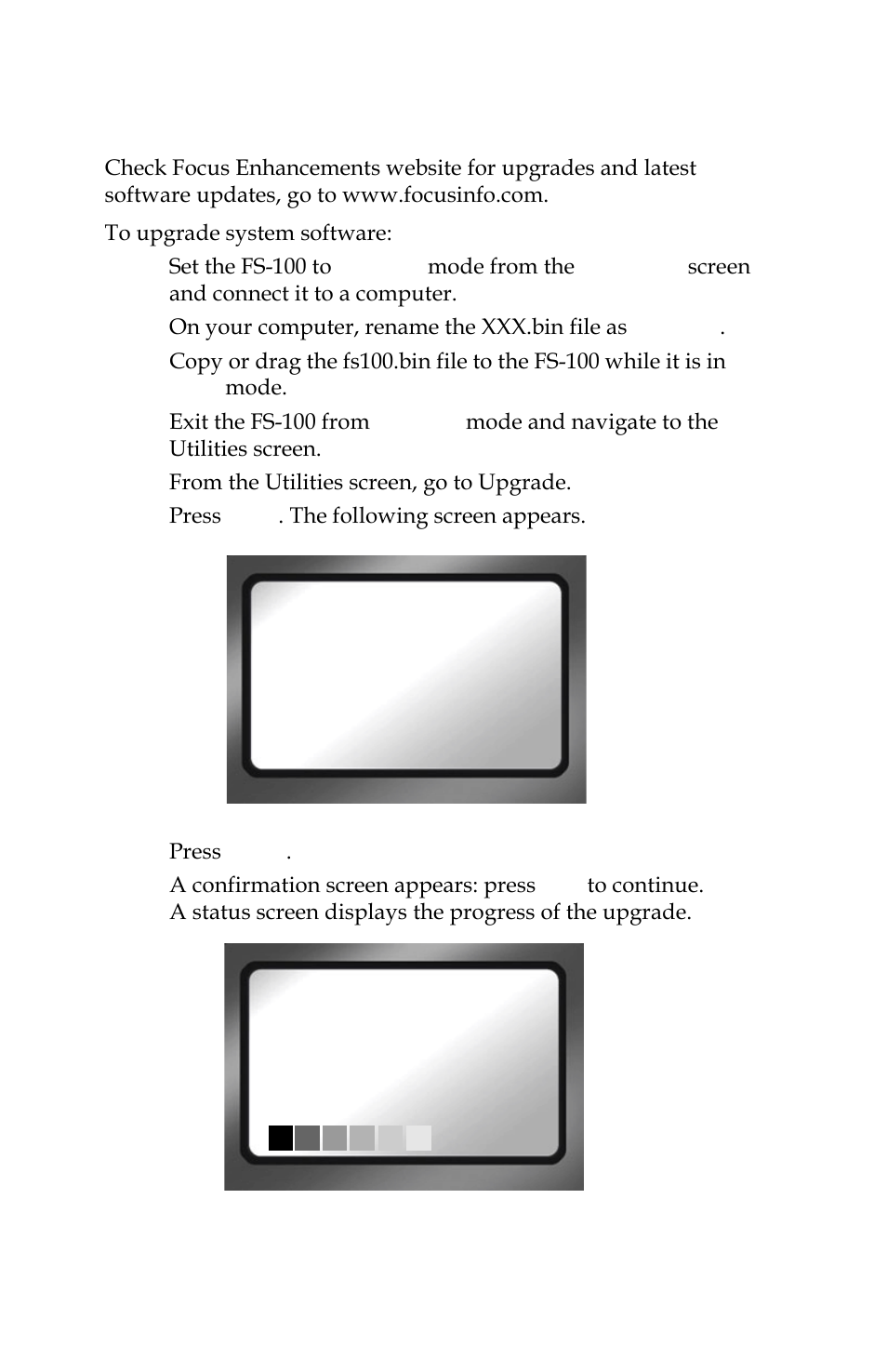 Upgrade | Panasonic FS-100 User Manual | Page 96 / 154