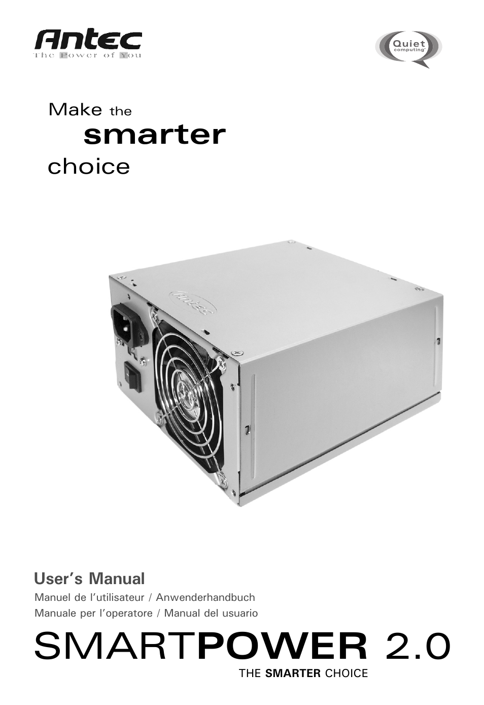Antec SMARTPOWER 2.0 User Manual | 4 pages