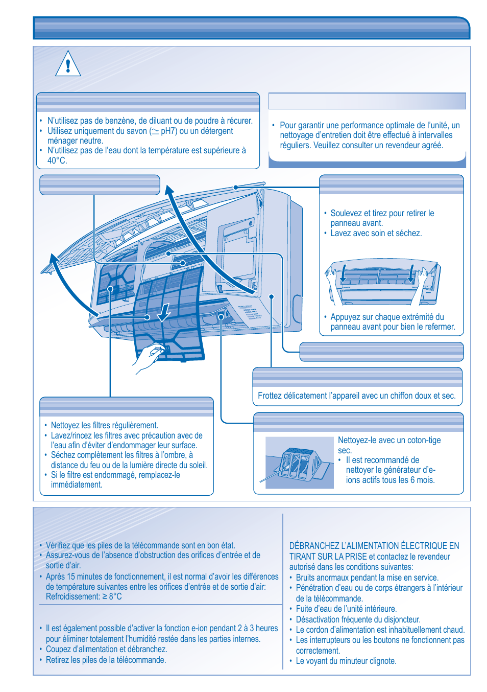 Entretien et nettoyage | Panasonic CS-C12JKD User Manual | Page 12 / 44