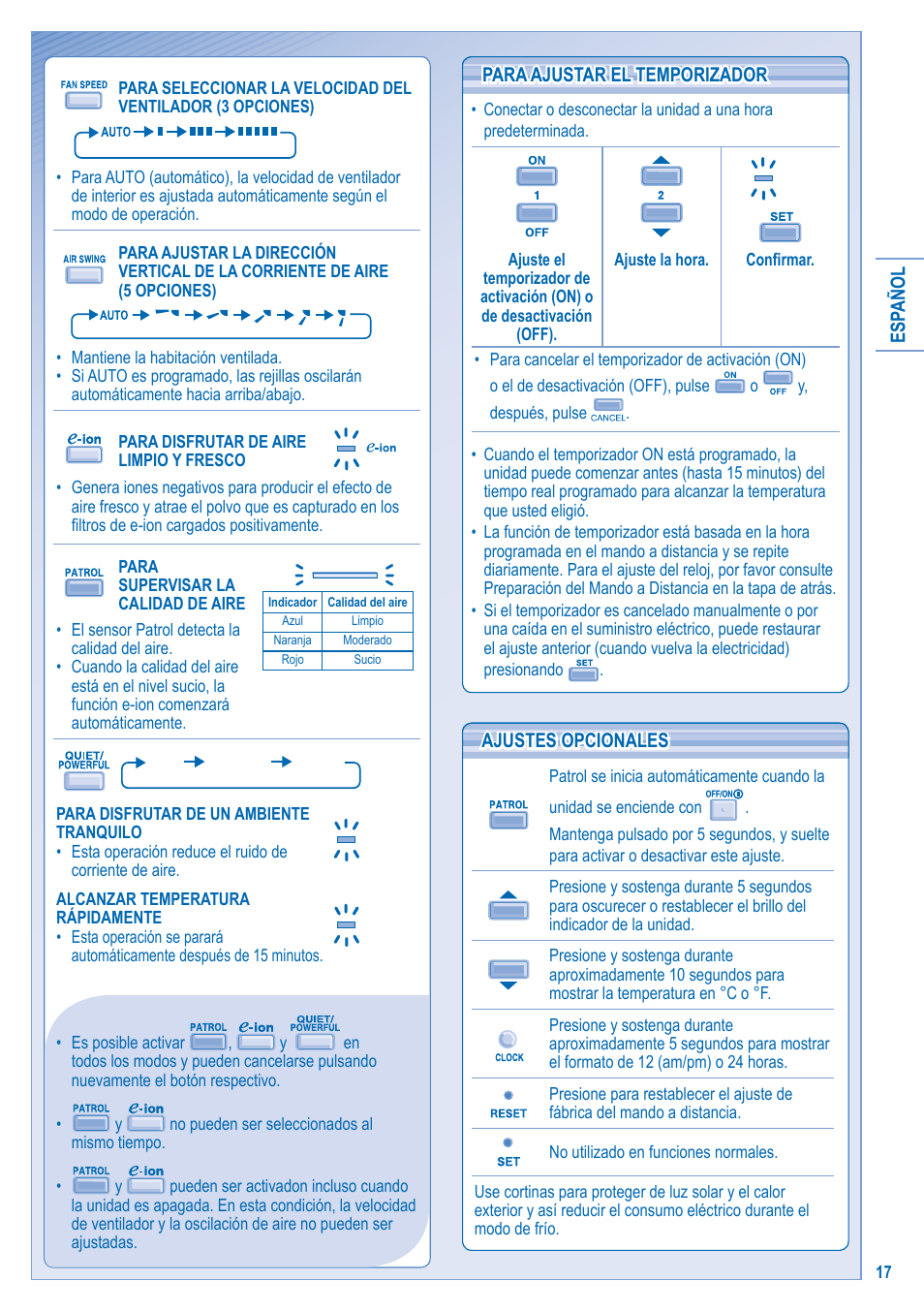 Panasonic CS-C12JKD User Manual | Page 17 / 44
