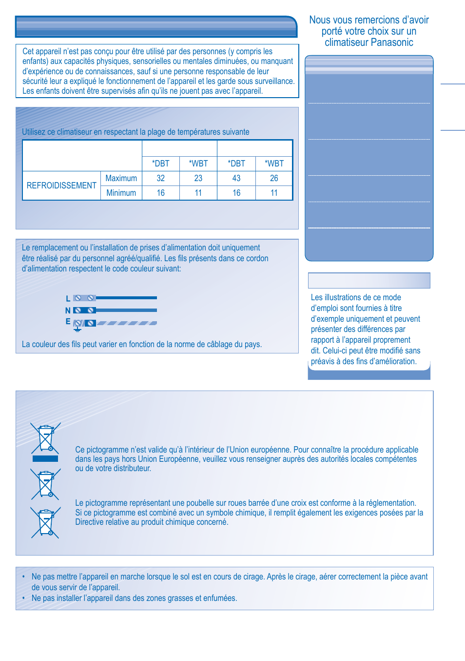 Information réglementaire | Panasonic CS-C12JKD User Manual | Page 9 / 44