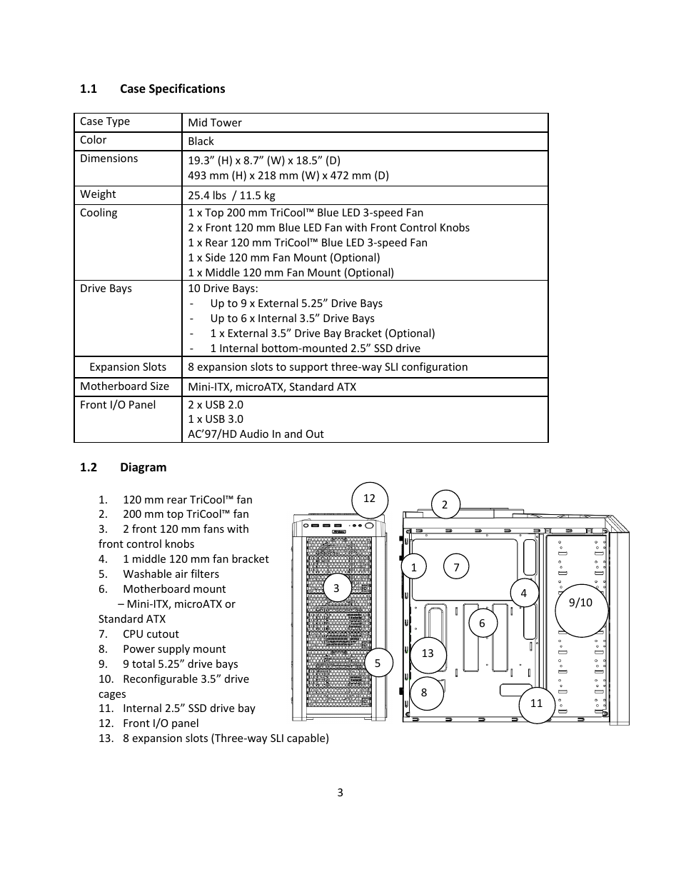 Antec NINE HUNDRED TWO V3 User Manual | Page 4 / 15