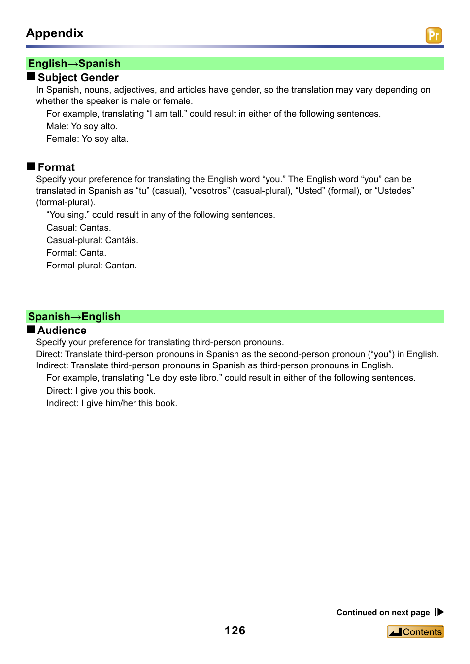 Appendix | Panasonic -eng User Manual | Page 126 / 132