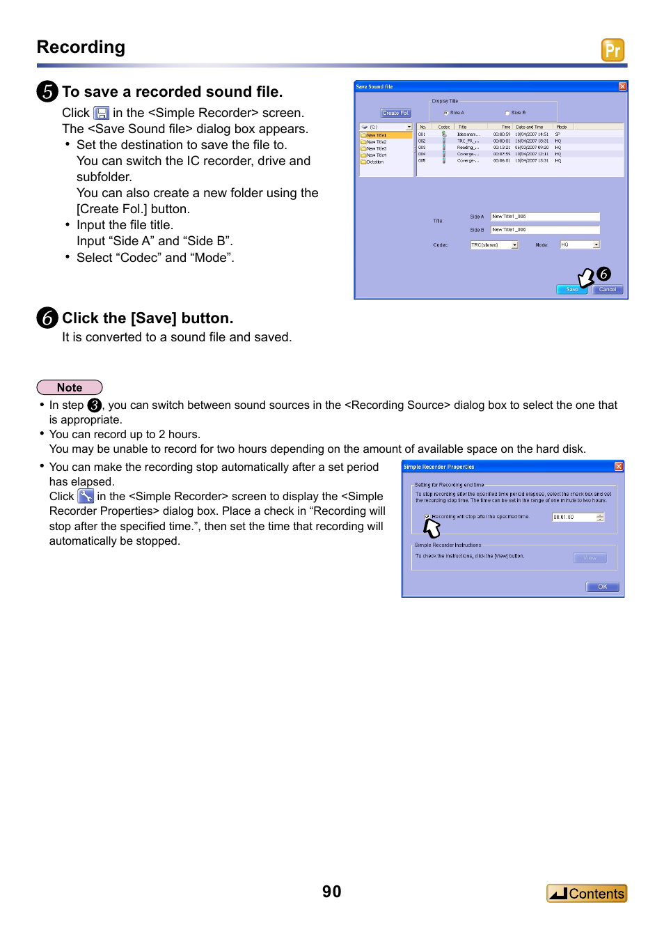 Recording | Panasonic -eng User Manual | Page 90 / 132